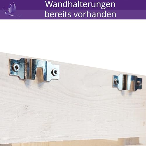 CHICCIE Leinenparkplatz Personalisierte Garderobe für Leinen 22x20x15cm Geflammt