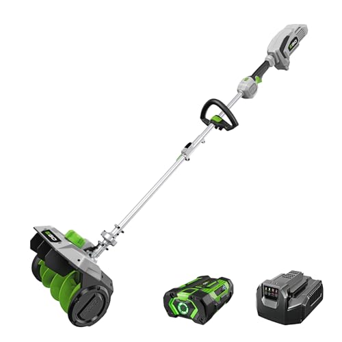 EGO Power+ Cordless Electric Snow Shovel Attachment and Power Head, Multi-Head System, Includes 56V 4.0Ah Battery and 320W Charger - MSS1203