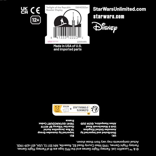 Star Wars: Unlimited TCG Twilight of The Republic Booster Display (Set of 24 Booster Packs) - Tradin