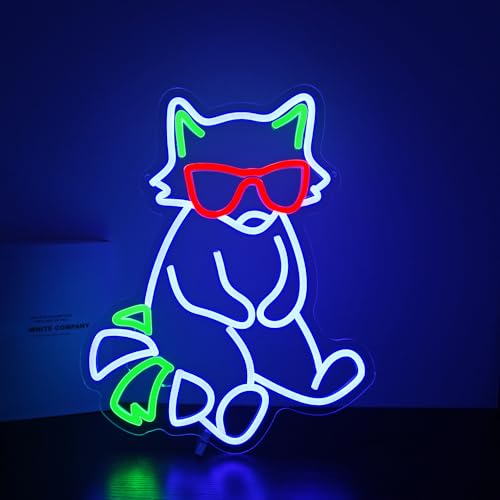Image of Fox Neon Sign for Wall Decor Light Up Sign Led Signs for Room Party Home Wall Decor USB Powered