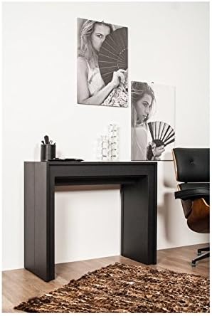 DESIGN GROUP CONSOLLE RAINBOW Extending Table 110 Made In Italy – black