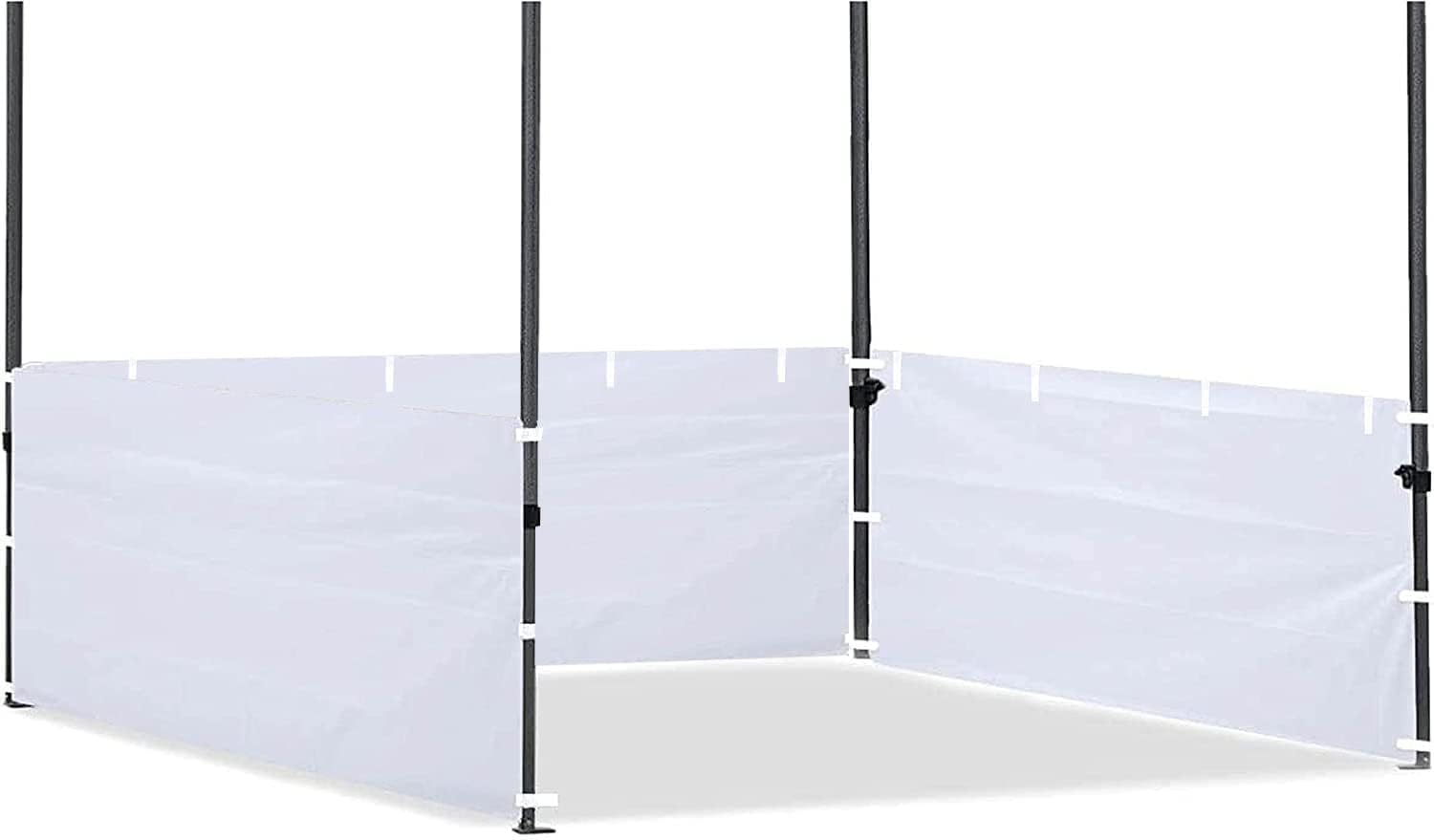 SCOCANOPY 10x3ft SideWall for 10x10 Pop Up Canopy Frame, 3 Pack SunWall Only,(Black)