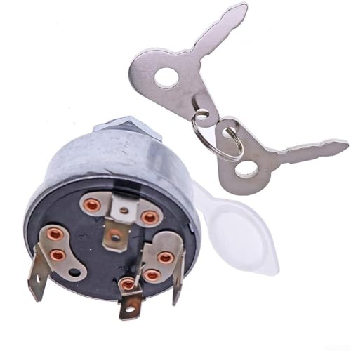 Interruptor de arranque de llave de encendido de 4 vías para Lucas modelo 35670 128SA tractores plantas de 12 voltios 24 voltios compatible con diseño de cuerpo de metal