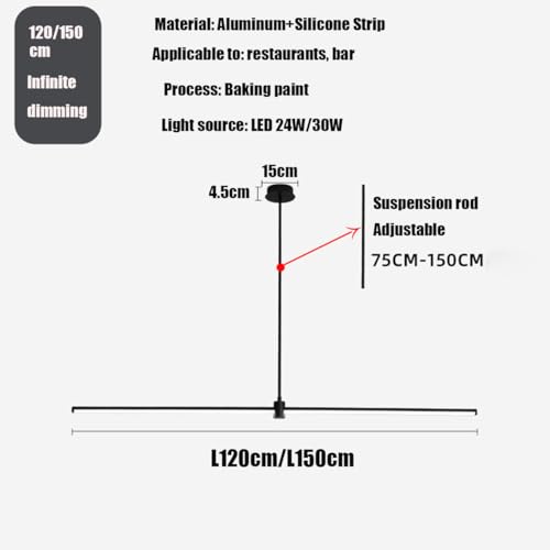 Lámpara ajustable LED regulable para isla de cocina y mesa comedor LWX 2