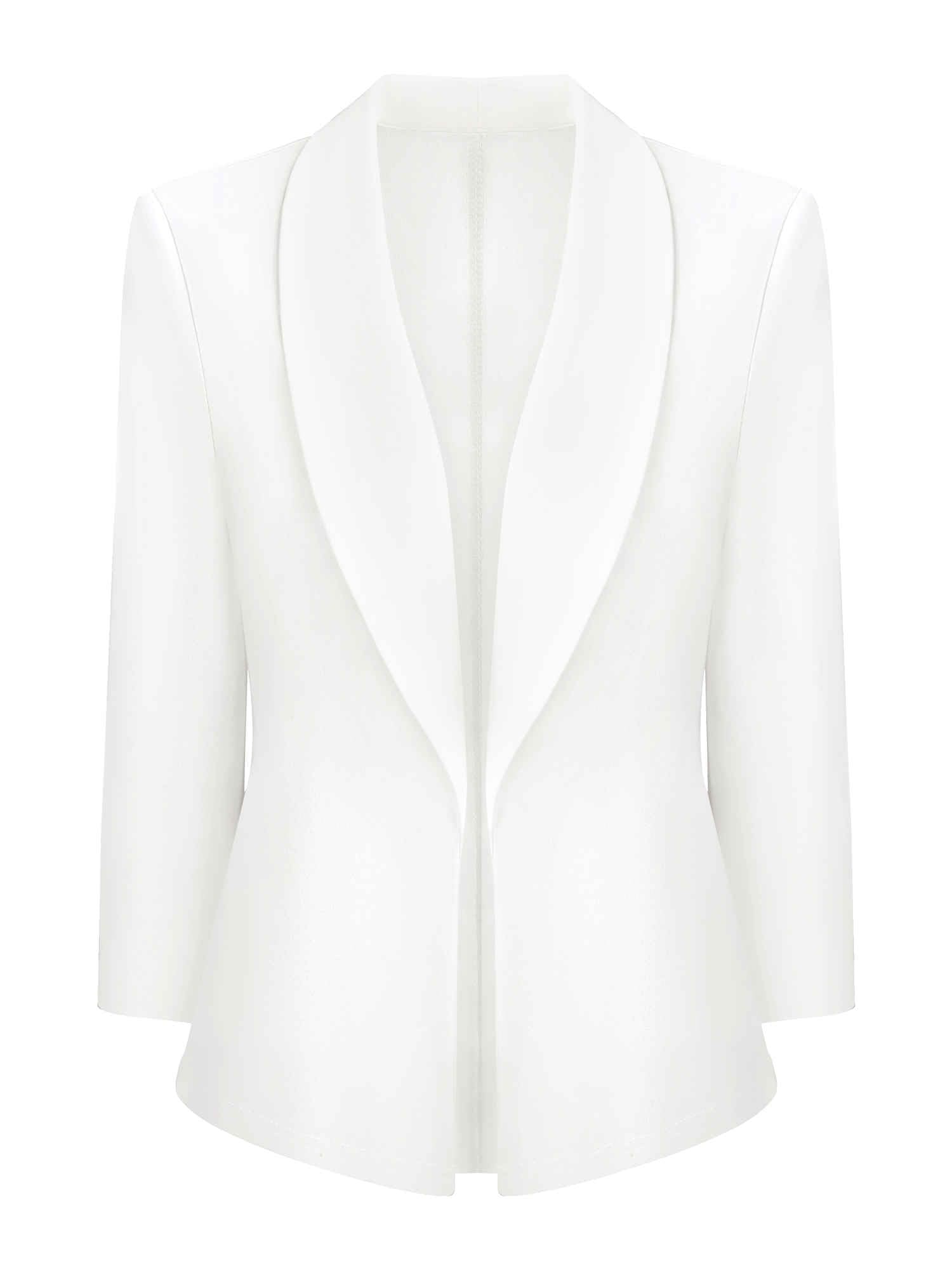 Womens Shawl Collar Blazer Jackets Open Front Lightweight Cardigan