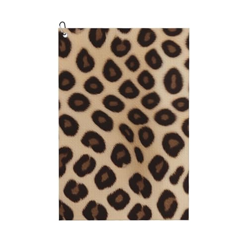 Vielseitiges Golf-Handtuch, lustiges Leopardenmuster, praktische Sport-Handtücher, Reisen, Strand, Wandern, Outdoor-Abenteuer Vielseitiges Golf-Handtuch, lustiges Leopardenmuster, praktische Sport-Handtücher, Reisen, Strand, Wandern, Outdoor-Abenteuer