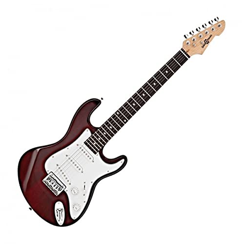 Guitare électrique 3/4 LA par Gear4music Rouge avec ampli 10 W et housse - Les Beatles, Paul McCartney, John Lennon, RIngo Starr, George Harrison Guitare électrique 3/4 LA par Gear4music Rouge avec ampli 10 W et housse – Image 4