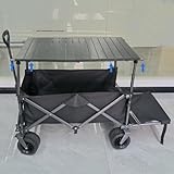 折りたたみ式 キャリーワゴン 収束式 高度調整可能 アウトドアワゴン 大容量 アウトドア用キャリーカート ワイルド マルチキャリーカート 長物対応 自立収納