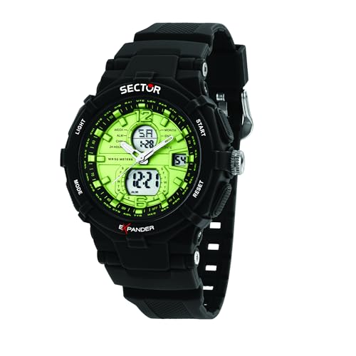 Materiali: Orologio da uomo in plastica, poliuretano, con cinturino in silicone e fibbia ardiglione