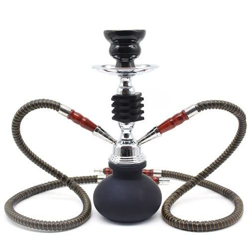 ^oR V[V t[J { Shisha Hookah pCv ȃpvL^~jTCY V[V { z[X NHMTV[V(Black,Double Tube)