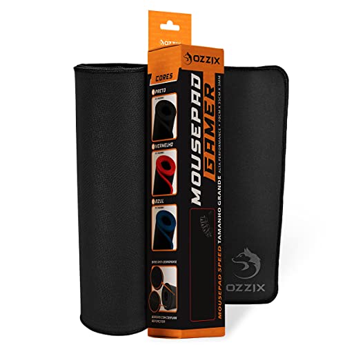 Image of Gaming Mouse Pad Large 70x35 Professional Speed Non-Slip Edge Stitched Black