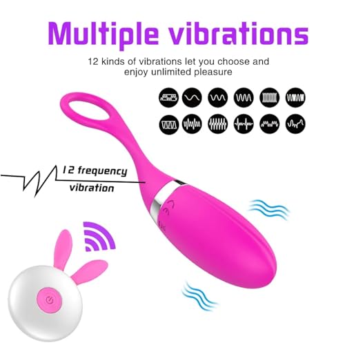 Oeuf vibrant télécommandé à pulsations variables pour masturbation point G