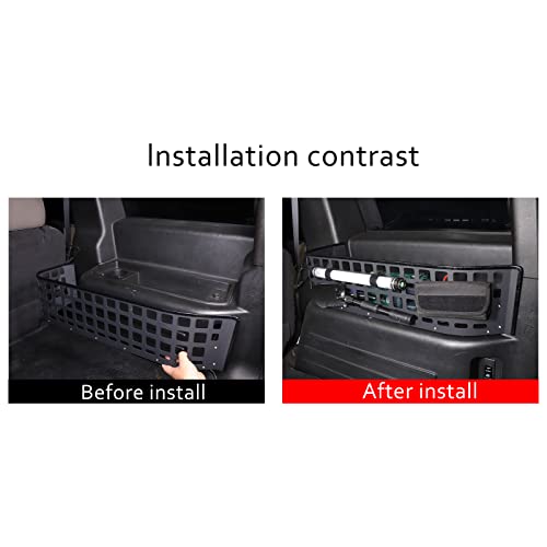 PIUGILH Aluminum Rear Trunk Storage Enclosure, Tail Cargo Storage Panel Multi-function Rack for Hummer H2 2003-2007 Accessories (Right Side) by PIUGILH - Used condition - Image 4