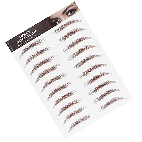 Eyebrow Transfers Stickers for Women & Girls -, Lasting, Peel-Off False Eyebrows in BROWN-06, Makeup Solution for -Looking Brows - Image 2