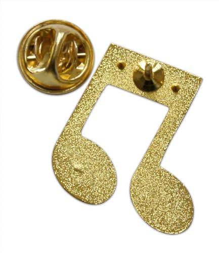 Image of Novel Merk Music Note Lapel Pin, Hat Pin & Tie Tack Set - Clutch Back