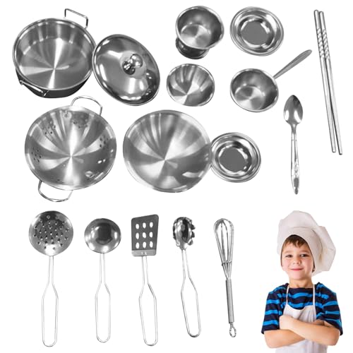 Accesorios de cocina para niños de acero inoxidable pulido de alta calidad