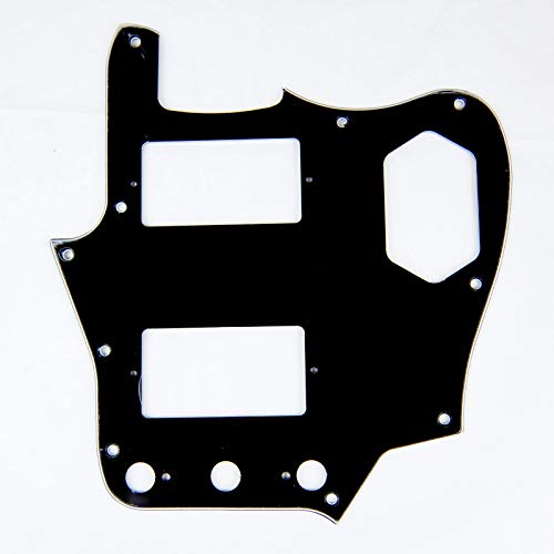 Replacment Pickguard For Jaguar style Guitar, USA Vintage reissued HH 3ply-Black