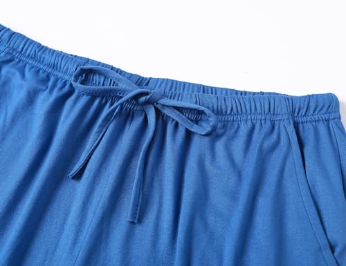 ENJOYNIGHT 2 Pack Women's Capri Pajama Pants Lounge Sleep Bottom with Pockets3