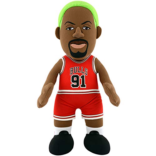 Bleacher Creatures Chicago Bulls Dennis Rodman 10" Plush Figure- A Legend for Play or Display