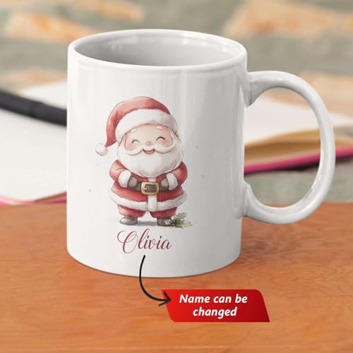 Taza de cerámica personalizada Santa Claus 11oz miniatura 2