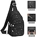 Tuwubi Crossbody Bags for Women, Sling Bag for Men, Small Hiking Backpack Anti Theft Lightweight for Outdoors Travel (L, Black)