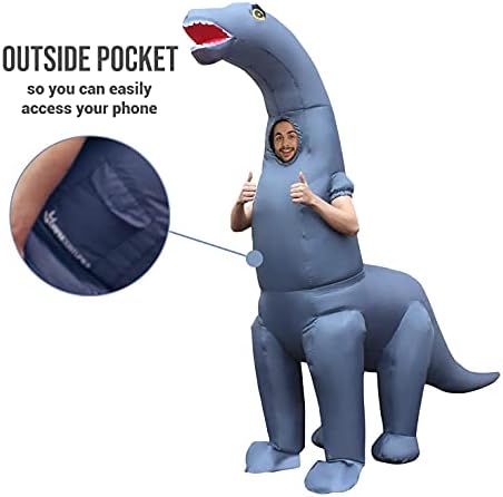 Inflatable Dinosaur Costume, Jurassic Trex T-Rex Diplodocus, Adult or Childrens Outfit