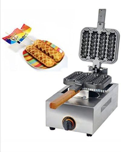 New Commercial Non-stick LPG Gas Lolly Waffle Maker Baking Machine 4pcs/time ;TM79F-32M UGBA368955