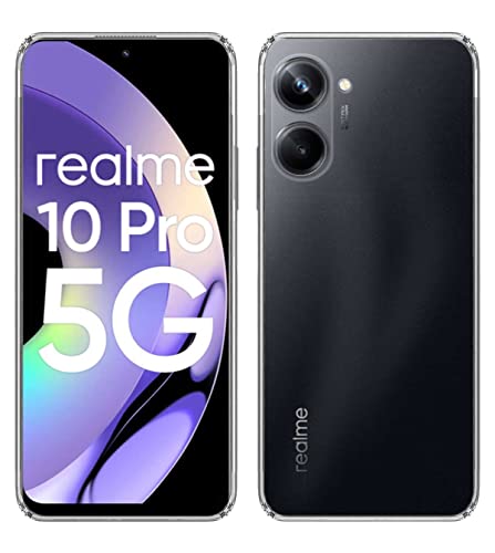 Image of Transparent Soft Silicone TPU Flexible Back Cover Compatible with Realme 10 Pro 5G