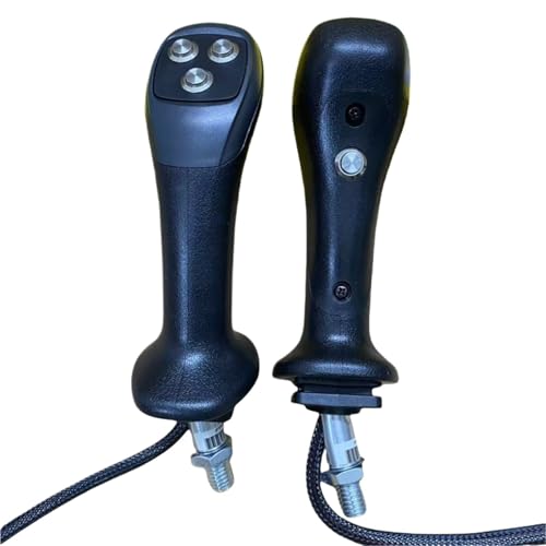 GMOSAOHXU 1pc Hydraulic Electric Control Lever Handle Glue Excavator refitted Wood Grabber clamp Four Buttons Joystick Crawler Crane(Left 4 Buttons)