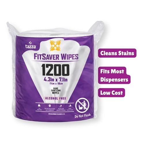 Image of Tazza TAZZAWP1200 Wet Wipes - Bulk 4 x 1200 Ct, Durable Pre-Saturated Cleaning Gym Equip Wipes. 1 penny a wipe!