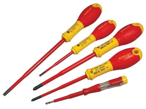Jeu de 5 Tournevis STANLEY FATMAX XTHT0 62692 Slim Isolés Electricien + Phillips + Testeur - vue 3