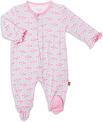 Magnificent Baby Magnetic Me Modal Magnetic Fastener Footie, Sugar Ba