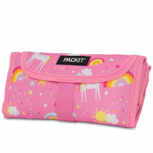 Image of PackIt Freezable Lunch Sack, Unicorn Print, Built with EcoFreeze Technology, Foldable, Reusable, Ideal for Lunches, School Lunches, and Fresh Meals On the Go