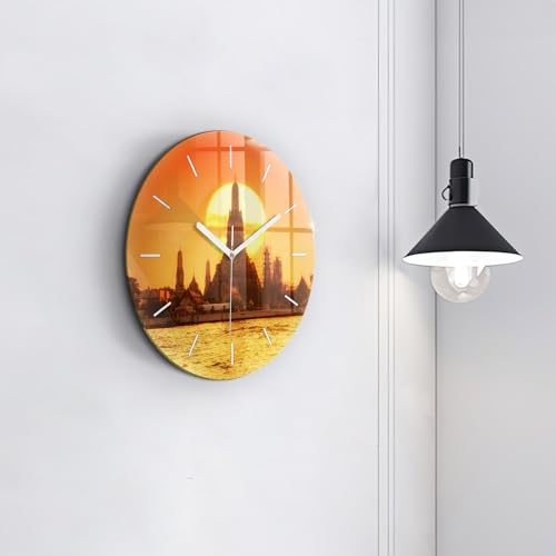 Horloge de qualité supérieure Wallfluent design élégant en verre moderne - 4