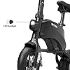 Jetson LX10 Folding Electric Bike | Includes Easy Folding Mechanism | 250 Watt Motor| Top Speed of 15.5 mph | Twist Throttle | 10" Wheels | with Pegs, Black, (JLX10-BLK) #3