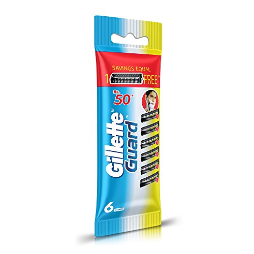 Gillette Guard Manual Shaving Razor Blades - 6 Cartridges, Men