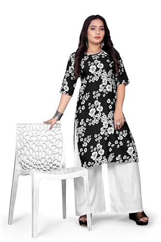 Image of Women's Viscose Floral Regular Kurta