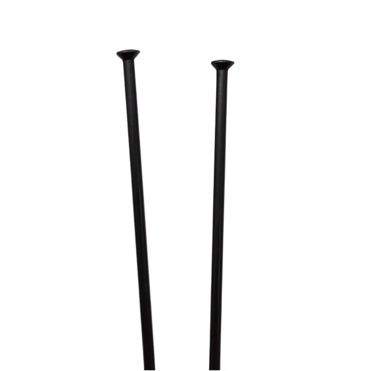 Szprychy do rowerów szosowych, Szprychy rowerowe 56 sztuk 15G 1,8 mm Proste ciągnięcie, czarne, stal nierdzewna 304, wiele rozmiarów