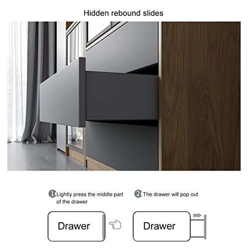 Guinjo Office Bookshelves And Bookcases, Floor Standing Display Storage Shelves(4 Tier Shelf And 3 Drawer), 78.7In Tall Bookcase, Home Decor Furniture #TOP4