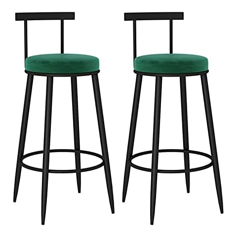 Kitchen Counter Bar Stool Counter Bar Stools Set of 2, Velvet Barstool Bar Chairs Cover