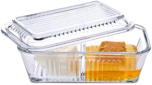 Mantequilla con divisor de vidrio, Frigo, W17xD10xH5cm, Pasabahçe