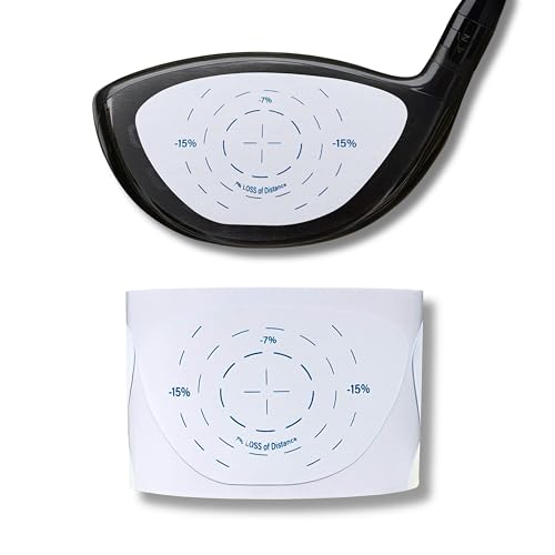 Generisch Scratch Golf Impact Tape (Driver), sofortiges Feedback für mehr Länge und Konstanz, Ballkontakt-Analyse