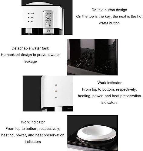 Electric Water Dispenser, Desktop Water Cooler Heater for Home Office Hotel, Cold Hot Ice Water Fountain, Simple Operation