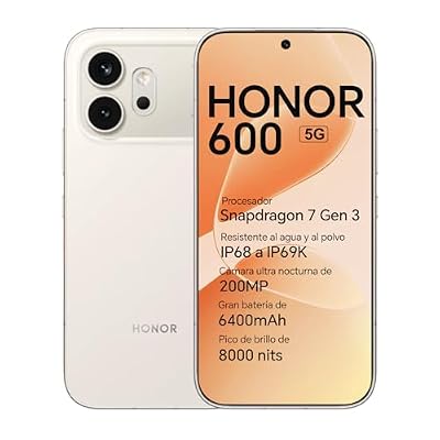 HONOR 600 5G Smartphone, Pantalla AMOLED 6,57" 120Hz, 8+256GB, Cámara 200MP, Batería 6400mAh, Carga 80W, IP68/IP69K (Golden White, 256, GB, 8, GB) | Ya disponible en tu tienda friki favorita! En mundofriki.es! HONOR 600 5G Smartphone, Pantalla AMOLED 6,57" 120Hz, 8+256GB, Cámara 200MP, Batería 6400mAh, Carga 80W, IP68/IP69K (Golden White, 256, GB, 8, GB) | Ya disponible en tu tienda friki favorita! En mundofriki.es!
