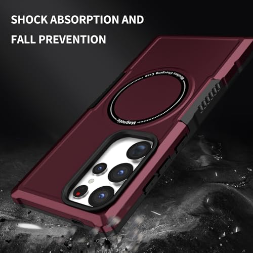 Coque de protection robuste pour Samsung S25 Ultra premium magnétique noire - 5