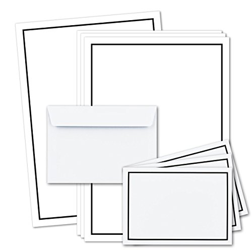 Trauerpapier Hochwertig – DIN A4, 90 G/m², Beidseitig Bedruckt (schwarz/weiß), Für Kondolenzbriefe & Danksagungen