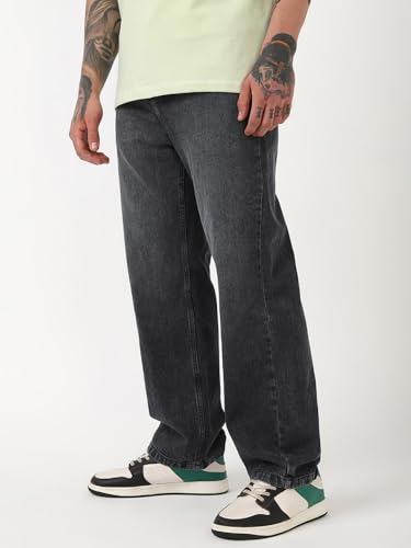 Image of Bewakoof Men's Baggy Fit Jeans