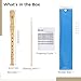 8-Hole Soprano Recorder For Beginners, German Fingering, Adjustable Pitch, Wooden Flute With Cleaning Stick & Guide