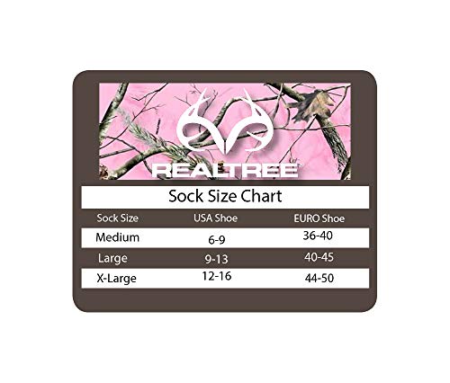 Realtree Ladies Moisture Wicking Wool Blend Crew Boot Socks 2 Pair Pack (Teal/Fuchsia, Medium)3