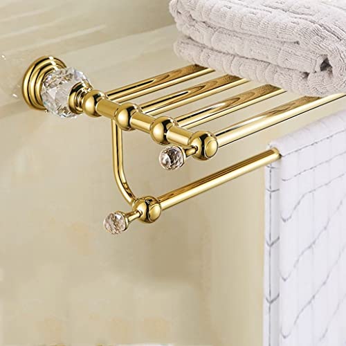 Porte-serviettes de salle de bain mural étagère de rangement support douche compact